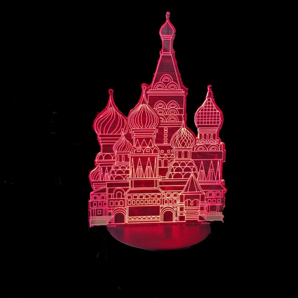 Светильник светодиодный 3D "Замок" 